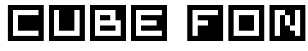 Cube Font font preview